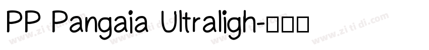 PP Pangaia Ultraligh字体转换